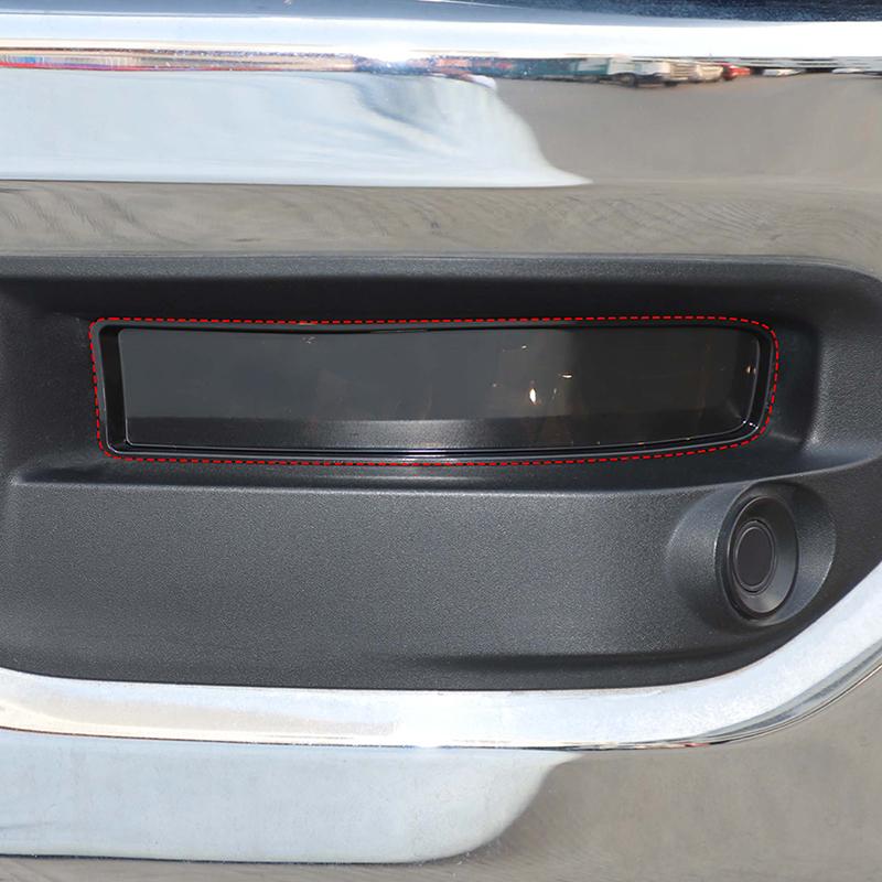 Auto-Nebelscheinwerfer-Abdeckung, Zierleiste, Nebelscheinwerfer-Dekoration, Schutz für Dodge RAM ab 2018, Zubehör, gesmoktes Schwarz