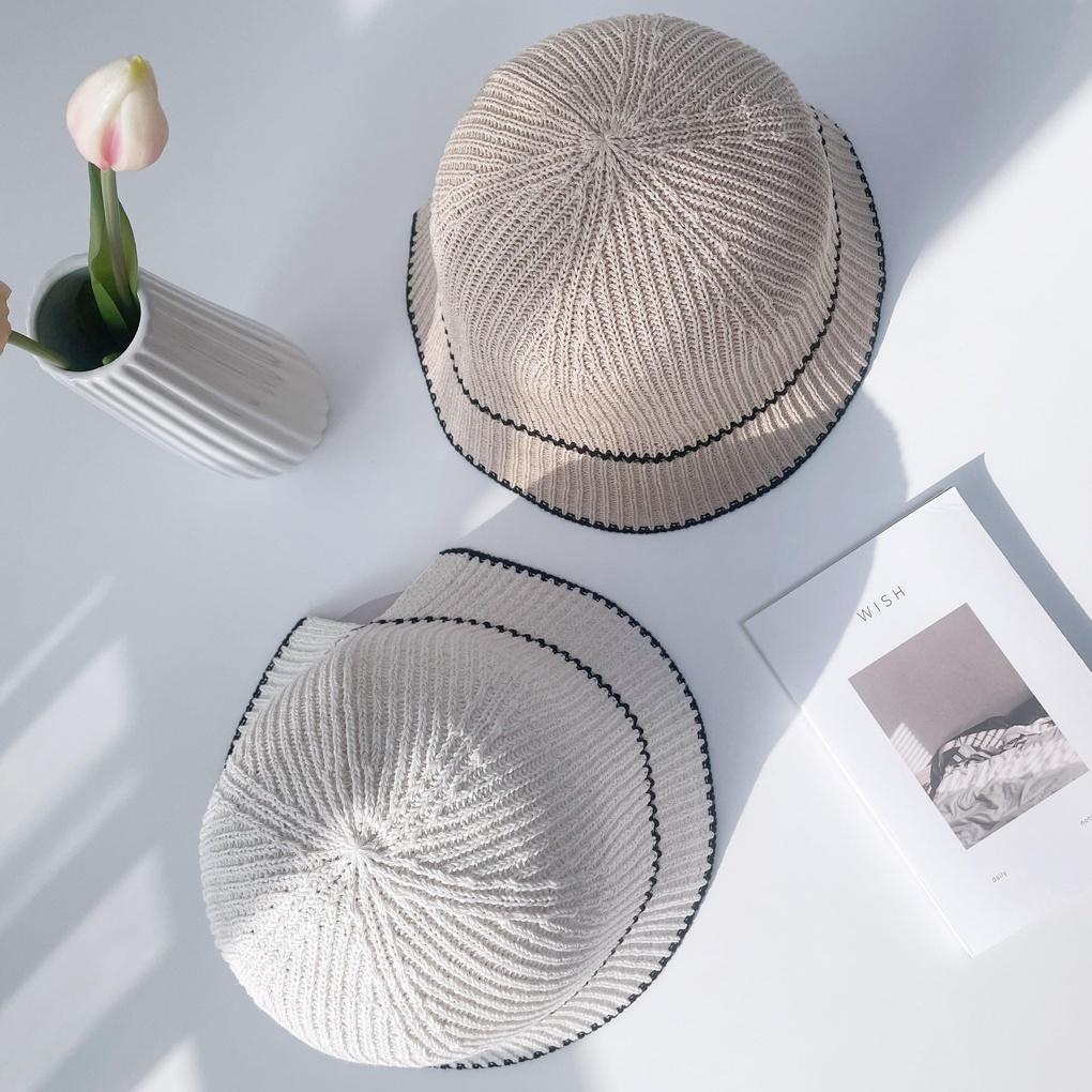 Men's and Women's Daily Bucket Hat Spring Knit Bucket Hat