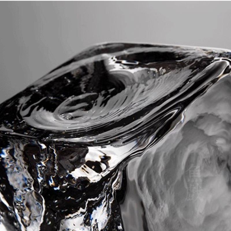 Delicacy Ocean Wave Shot Cup, Fashion, Simplicity, Home, Handwork, Creative Whiskey, Transparent Crystal Glass Cup, shot glass