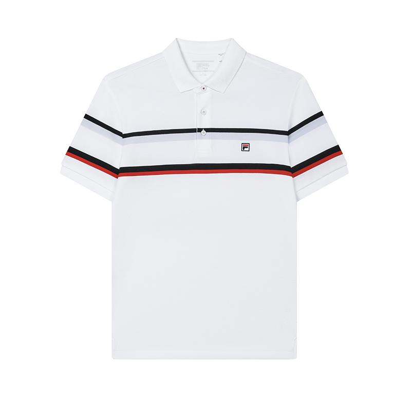 New FILA Polo Shirts Men's Standard White F11M431104FWT