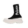(WMNS) Tread Slick Knitted Boots 'Black White' Women's 708096W4U511041