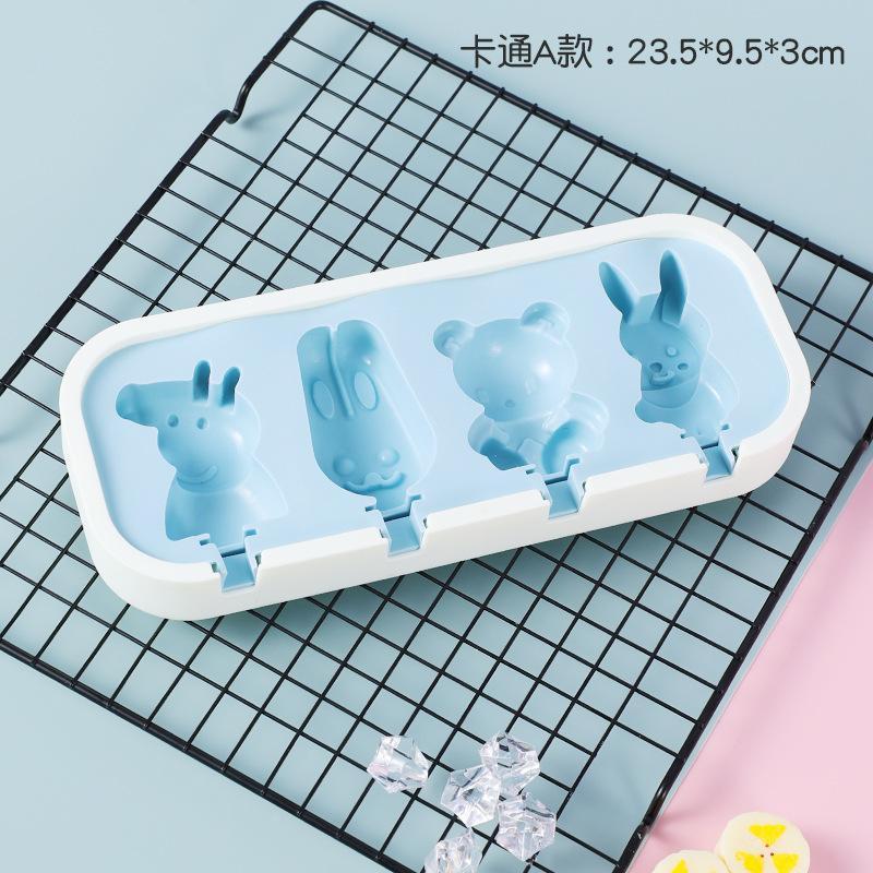 Stampi per ghiaccioli Bambini Neonato Forme Carine Silicone Mini Stampini per ghiaccioli Senza BPA Riutilizzabili Stampo per gelato Fabbricatore di ghiaccioli Set Fatto in casa