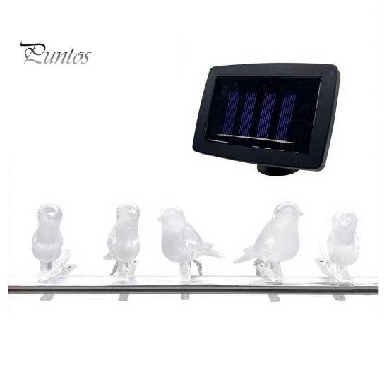 Solar String Lights for Yard Bird Lights, Outdoor Waterproof Garden Light, Warm Patio Glow LED Light Balcony Lawn Decor
