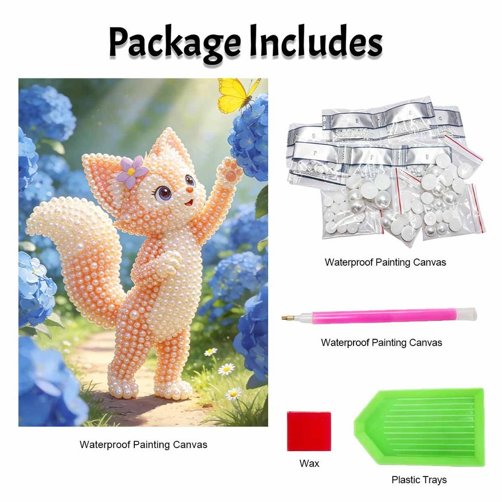 Disney 5D DIY Pearl Painting Kit, Adorable Fox Home Bedroom Wall Decor Crafts Handmade Gift, Stunning Crystal Diamond Art for Enchanting Spaces