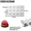 3D Strawberry Design Fruit Mousse Mould Silicone Cake Mold Fondant Cake Decorating Tools Candle Moulds Kitchen Supplies