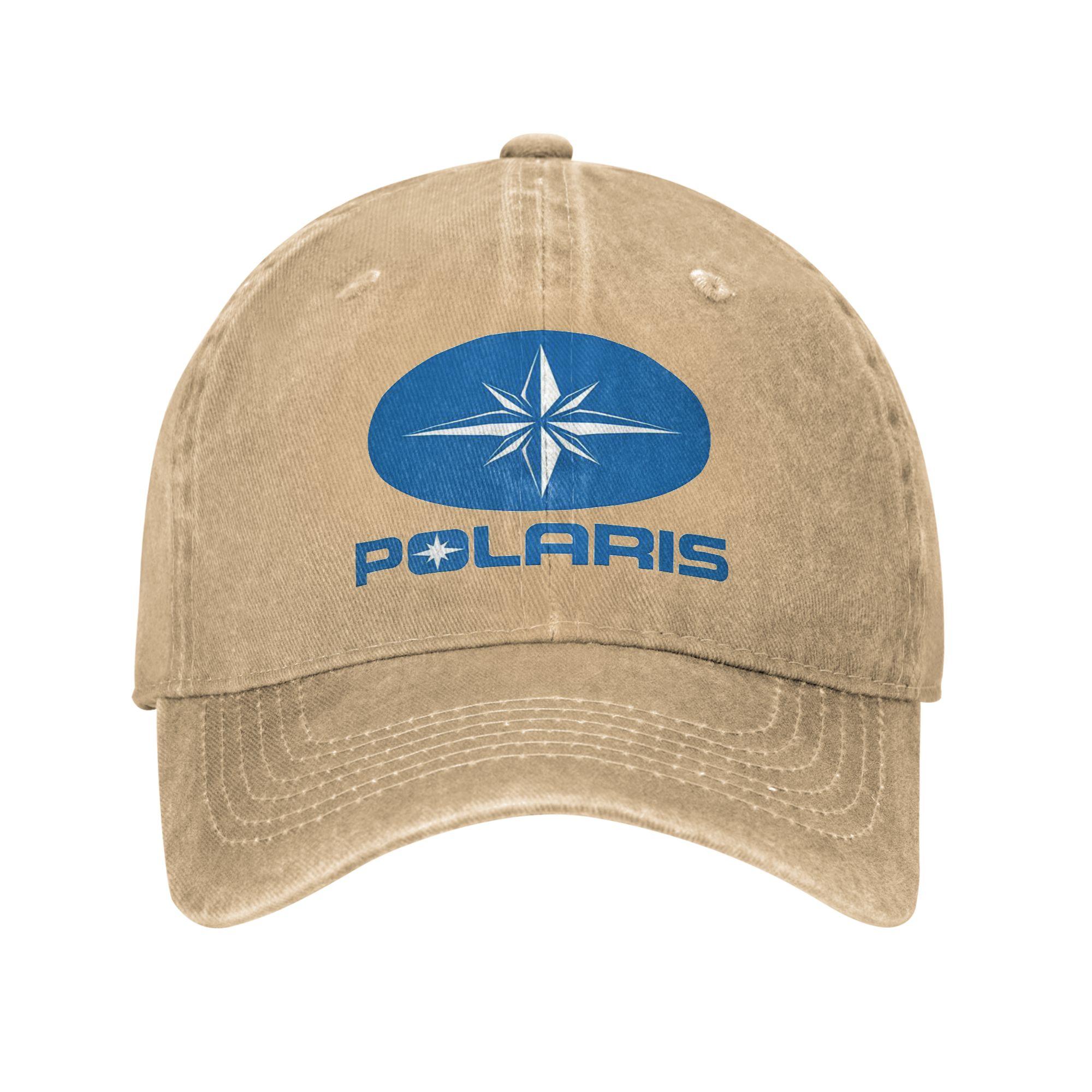 

Polaris Logo Denim Cap Casual Baseball Caps Adjustable Hat Summer Unisex Baseball Hats One Size