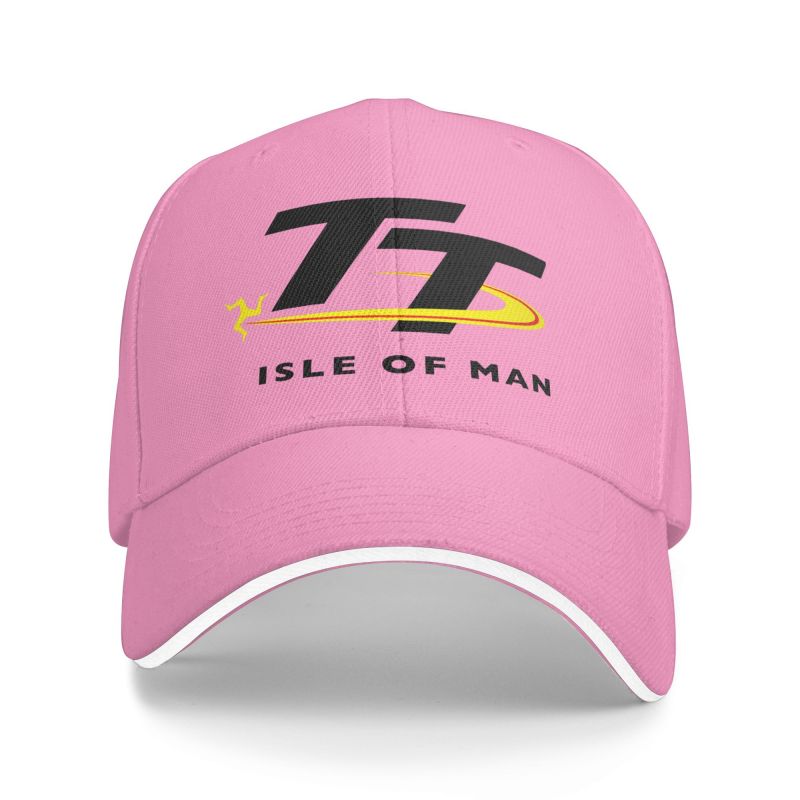 Isle of Man TT Races Motorcycle Print Baseball Cap Vintage Sandwich Bucket Caps Unisex Adjustable Snapback Cap Dad Hat Golf Hats