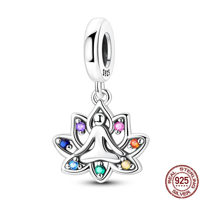 

New In Original Charms Copper Two-Tone Dog Bone Paw Print Charms Beads Fits 3Mm Original Bracelet For Women Diy Jewelry Gift