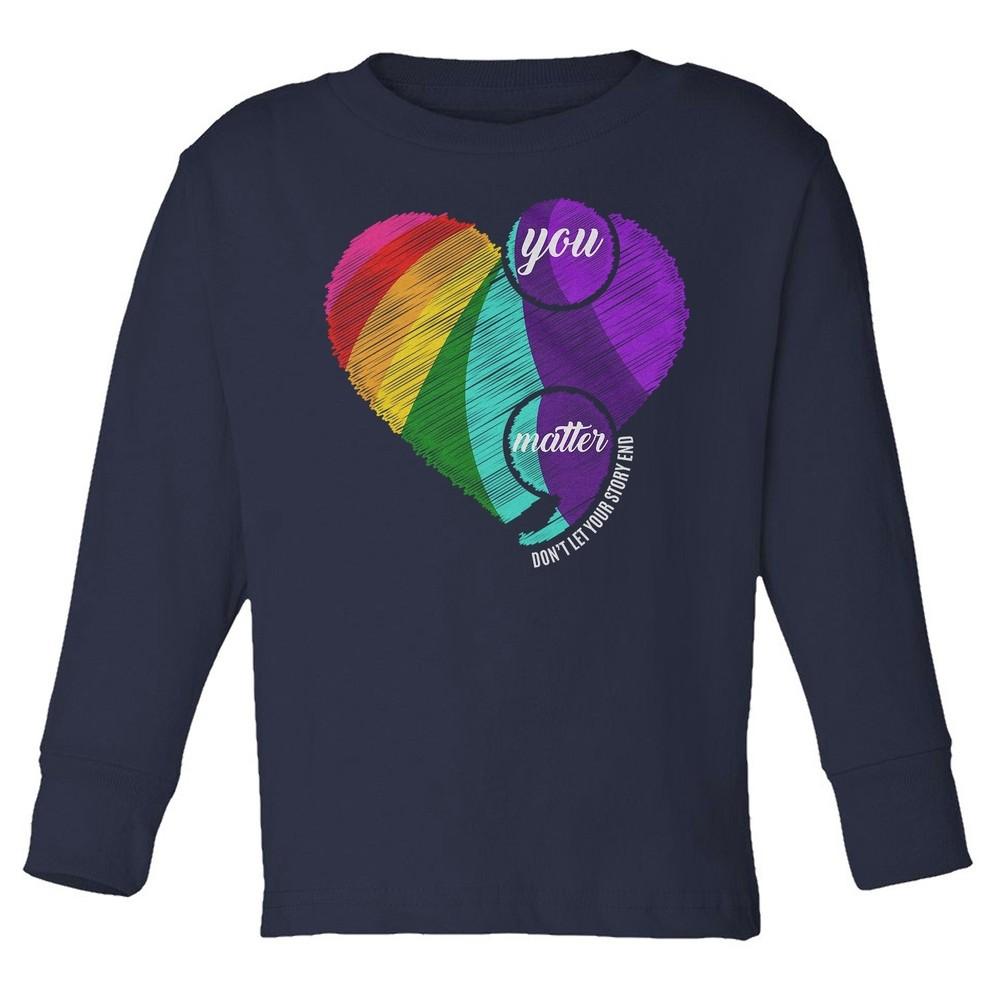 You Matter - Colorful Heart Mental Health Awareness Toddler Long Sleeve T-Shirt Unisex T-Shirt XXXL
