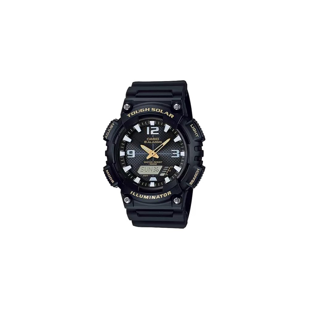 Casio Tough Solar Analog Digital Quartz Watch AQ-S810W-1BV Men s Black Imported Model