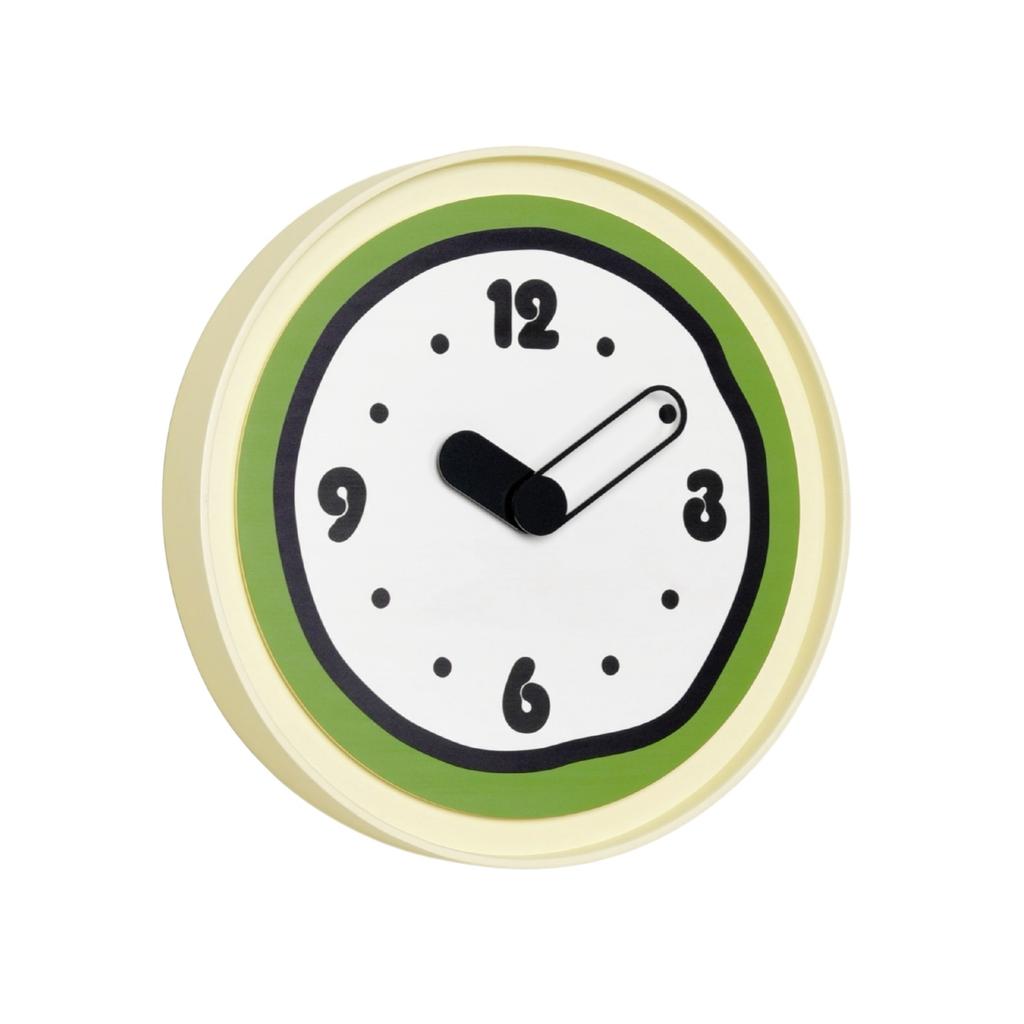 Cute Cream Style Interesting Clock Wall Clock Living Room White Wall Home Grille Decoration Suspended Quartz Clock