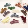 13CM Korean Solid Color Large Hair Claw Elegant Acrylic Ponytail Clip Hairpins Barrette Crab for Women Girls Hair Accessories