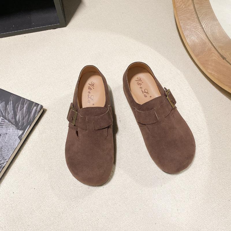 

Women s new spring and autumn women s shoes retro flat-soled soft-soled maternity shoes 35 темно-коричневого