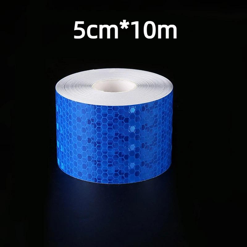 Car Safety Reflective Tape 5cm*10M High Visibility Waterproof Warning Sticker for Vehicle Truck Motorcycle Road Marking
