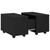  Coffee Table, Black, 60x60x38 Cm, Wood-based Material