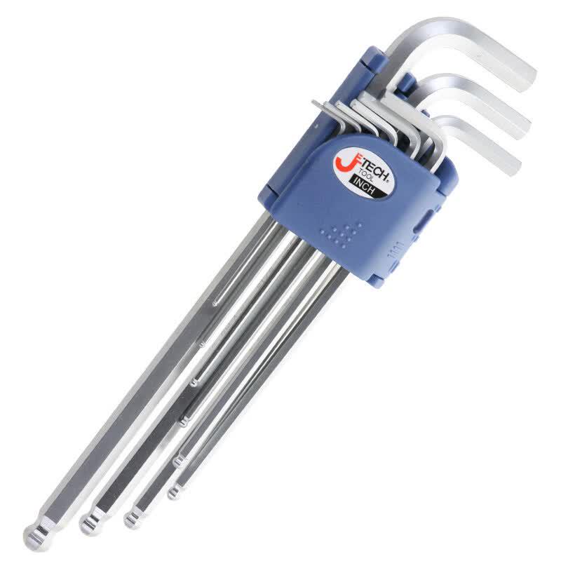 JETECH BM-C9IN Extra-Long Ball-End Hex Key Set