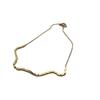 Herren Damen Edelstahl kleine Würfel Schlangenknochen Kette Halskette Schmuck