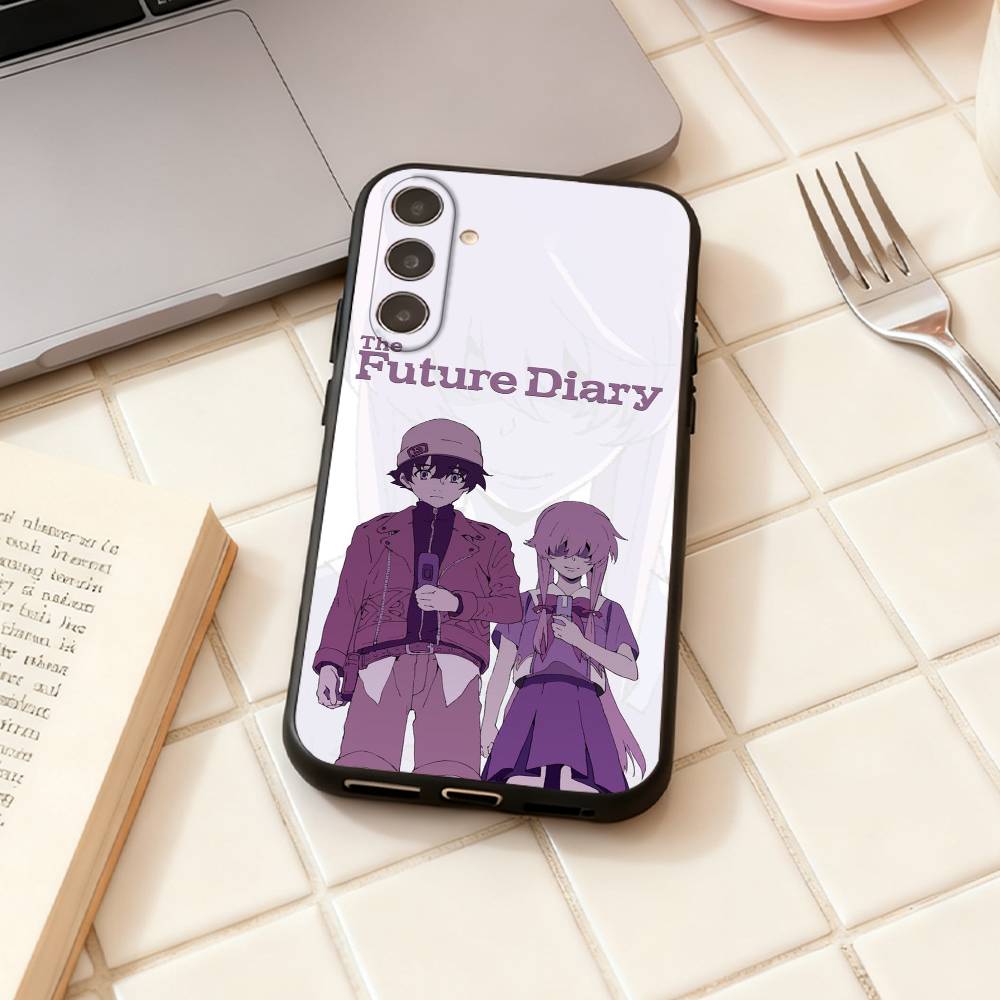 The F-Future Diary Anime  phone Case For Samsung Galaxy A73,A72,A71,A70,A53,A52,A51,Others Soft Black Shell