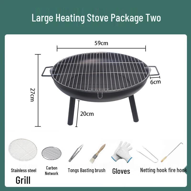 OEING Multifunctional Charcoal Fire Pit & Grill 1