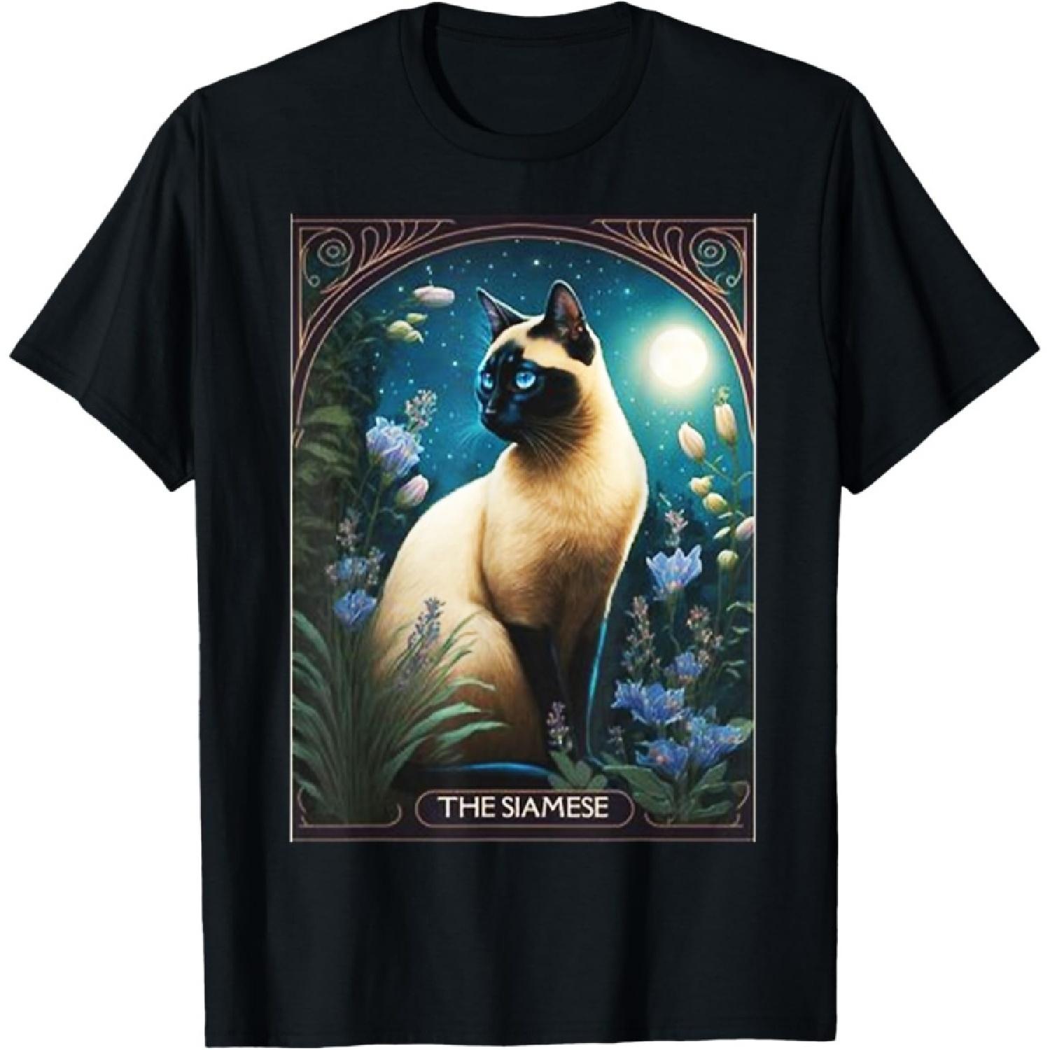 Футболка с картой Таро «Сиамская кошка» S