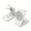 3 in 1 Magnetic Wireless Charger Stand Foldable LED Chargers Dock For iPhone 17~12 Apple Watch 2-9 SE Airpods Pro Fast Charging