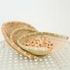 Knitted Trendy Handmade Tasteless Bamboo Basket Vegetable Storage Tray Kitchen Supplies Dustpans