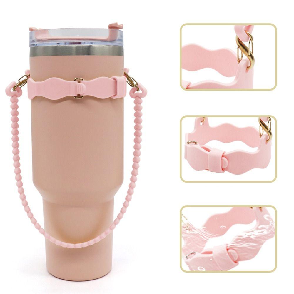 Silicone Water Bottle Handle Soft Water Bottle Lanyard for Stanley Cup for Stanley Cup Accessories