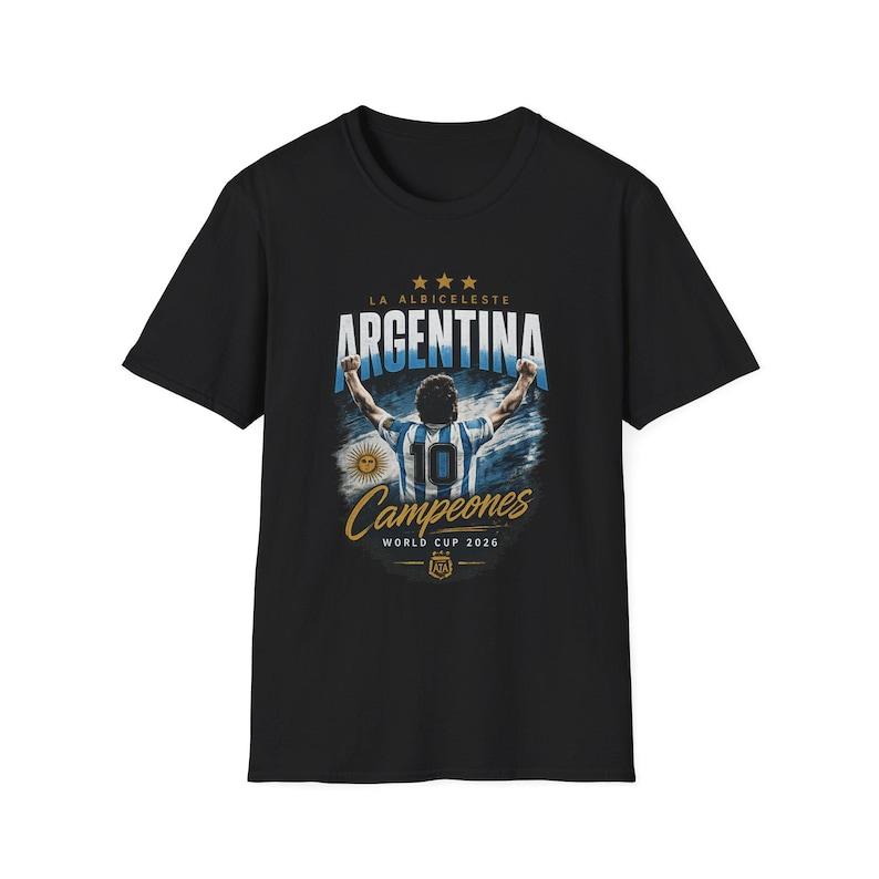 Argentina Campeones World Cup 2022 T-Shirt | La Albiceleste Soccer Football Tee S