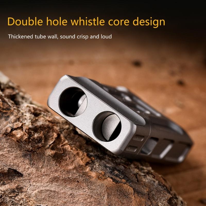 Double Tube Safety Survival Whistle for Hikings Camping Training Outdoor Sports