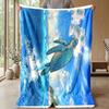 Ocean Adventure Map Theme blanket Lightweight Warm Flannel Blanket Decorative Throw Blanket for Home Decoration
