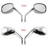 Rotatable Motorcycle Rear View Mirrors Chrome Handle Bar End Mirror  for 10 mm ID Handle