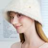 Classic Heart Angora Bucket Hat_white