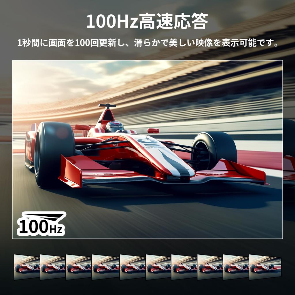 Minifire 100Hz Monitor IPS Lautsprecher HDR10 Adaptive Sync VESA kompatibel Rahmenlos mit Lautsprecher 24 Zoll USB-C integriert Typ-C/HDMI (Kabel