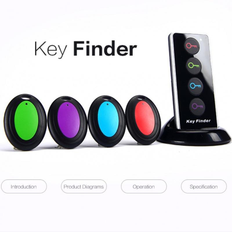 Wireless Key Finder, Tracker for Phone and Keys, Anti-Loss Device, White, 1 Pack