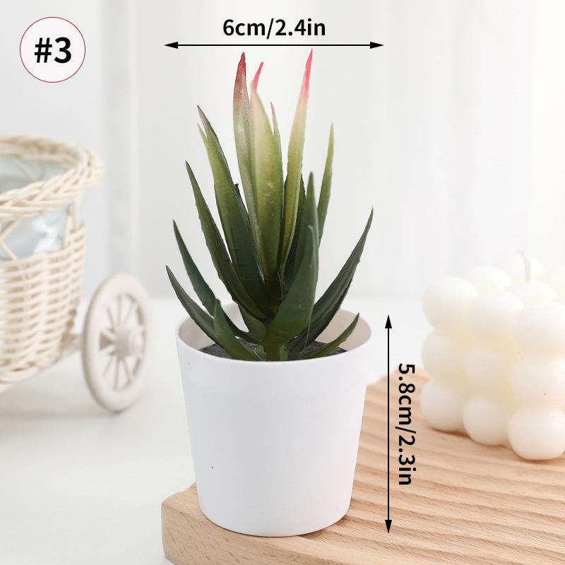 Artificial Plants Succulent Flowerpot Mini succulents Bionic Potted Plant Desktop Potted Plant Home Decoration Mini Potted Plant