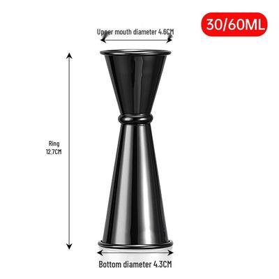 ZISIZ Double-Ended Stainless Steel Jigger Set