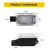 2PCS LED Courtesy Luggage Trunk Boot Light Footwell Welcome Door Lamp For Volvo V40 V40CC V60 S60 S80 XC40 XC60 XC90 Error Free