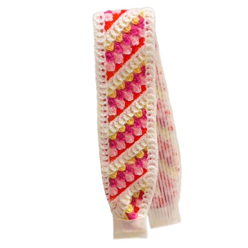 Retro Knit Adjustable Hairband for Adults Soft and Comfortable Headband Knitting Floral Hairpieces for Women and Girls