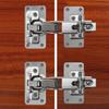 Cabinet Hinge Repair Plates Kit Stainless Steel Kitchen Cupboard Door Hinge Mounting Fixing Plate with Hole Hardware Accessories