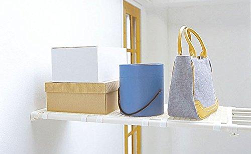 Tombow WM-200 Tension Shelf, Extra Strong, Wide, Fits Widths from 119-200cm, White, Shinki Gosei