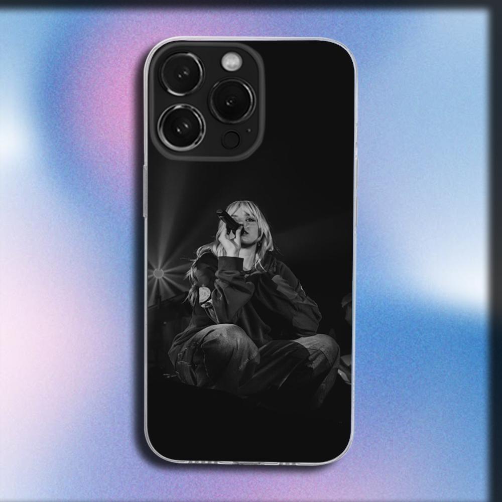 Singer R-Renee Rapp Phone Case For iPhone 16,15,14,13,12,11 Plus,Pro,Max,XR,XS,X,Plus,SE,Mini Transparent Soft Cover