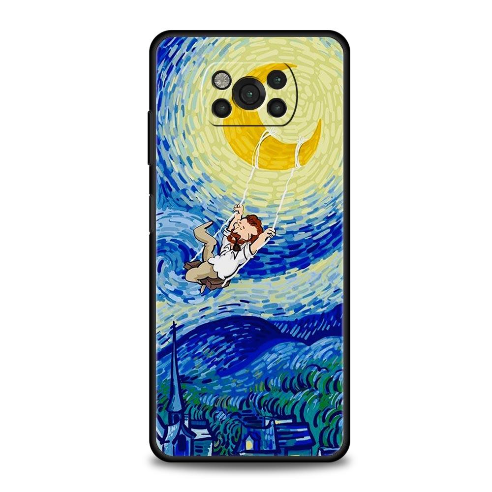 Art Vincent Van Gogh Starry For Xiaomi 12 Poco X3 NFC M3 F3 M4 X4 Pro 5G Phone Case Mi Note 10 Lite 11 10T 11T 11X 9T 11i Cover