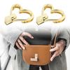Heart Shape Bag Clasp Fashion Bag Closure Metal Bag Lock Clasp Turn Lock Buckles Hardware Bag Accessories for DIY Bag