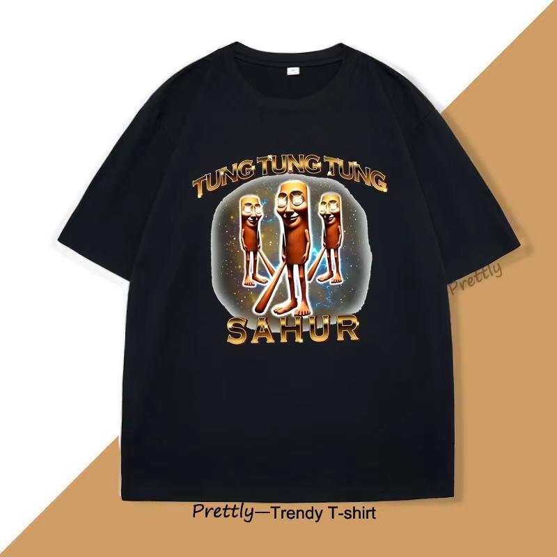 

Мужская футболка Смешная Тунг Сахур Гниль Мозга Футболка Повседневная Хлопковая Странная Футболка Итальянский Мем Гниль Мозга Футболка Рэп Футболка Мужская Женская Футболки S