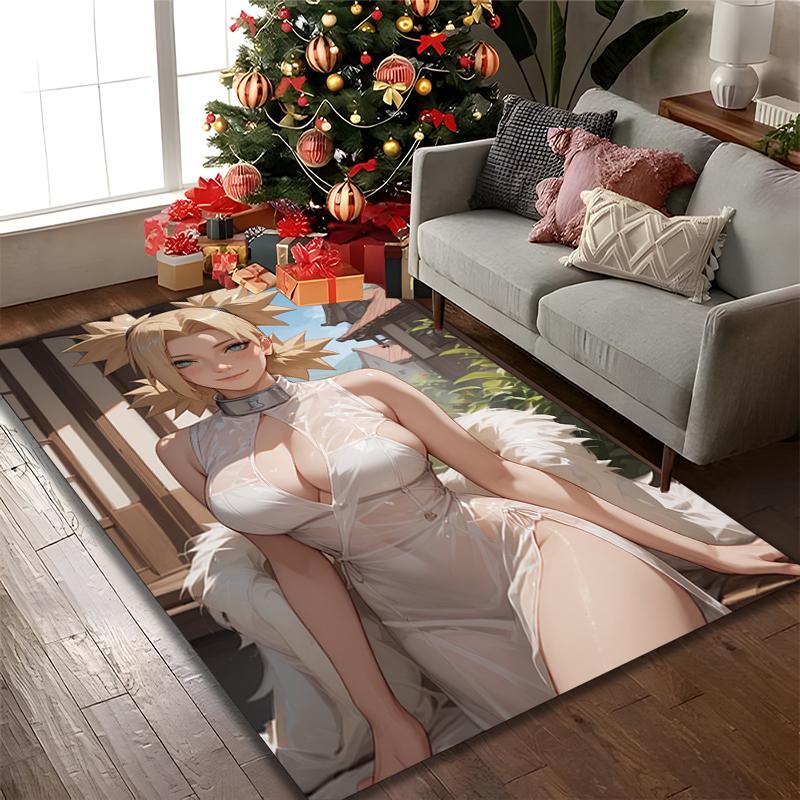 1 pièce de tapis de chaise imprimé Naruto pour utilisation à la maison, au bureau, tapis pour salon, cuisine, salle de jeux