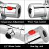 Wall Mounted 1 Set Bathroom Thermostatic Shower Cold & Hot Faucet Brass Mixer Value Dual Handle Temperature Control Bathtub Shower Faucet