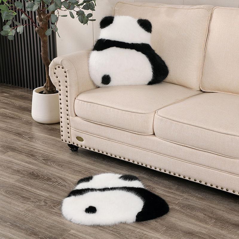 Panda Pillow Doll, Cute Cushion, Children's Bedside Sofa, Plush Pillow, Girls' Living Room Cushion, Pillow