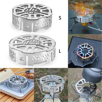 Outdoor Camping Stoves Shield Mini Windproof Ring Wind Deflectors Stove Windshield Stainless Steel Gas Picnic Cookers