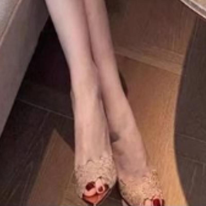 Mode Spitzbankett High Heels Damen 2025 Frühling Neuankömmling Bestickte Stiletto Schuhe Champagnergold Bestickte High Heel Sandalen