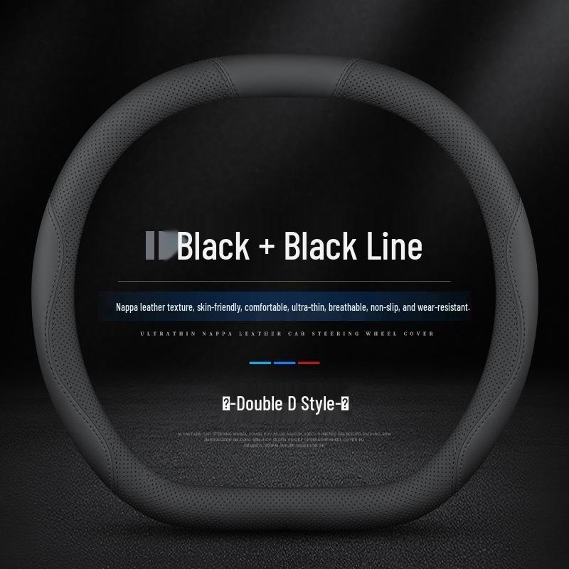 Zeekr 001/007/X/7X Ultra-Thin Genuine Leather Steering Wheel Cover for 24/25 Models